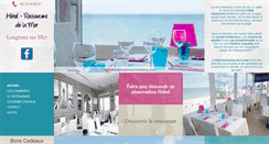 Desktop Screenshot of hotelrestaurantdelamer.com